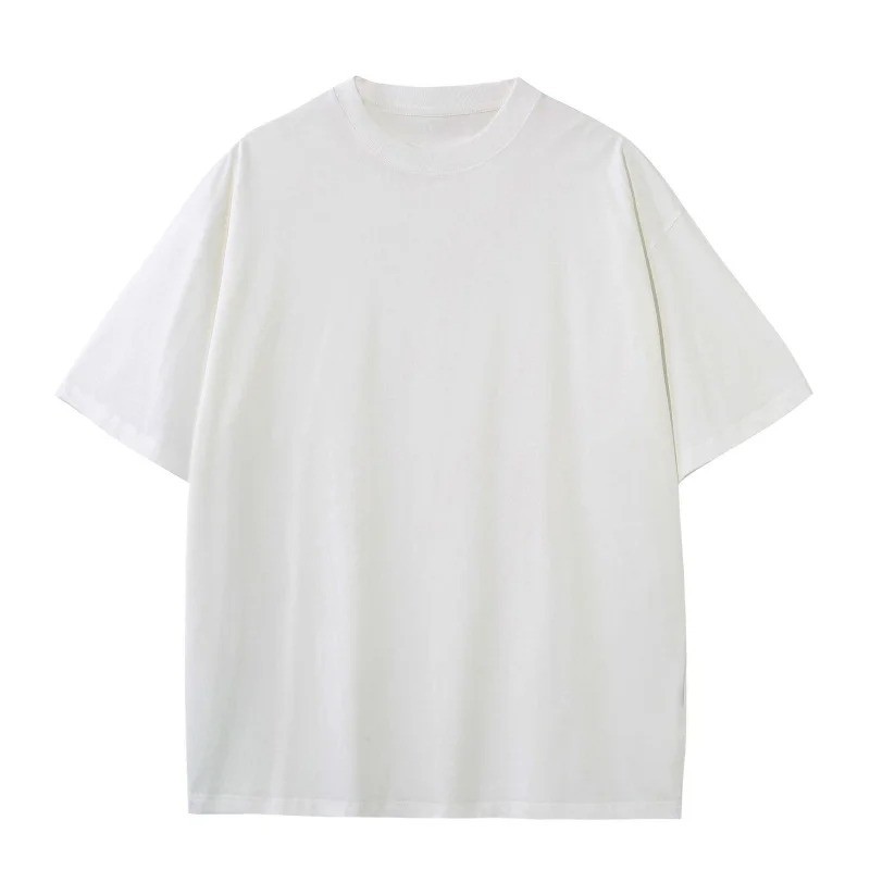 Men's 230G Solid Color 100% Cotton Casual Sports Oversized Short Sleeve T-Shirt gallery