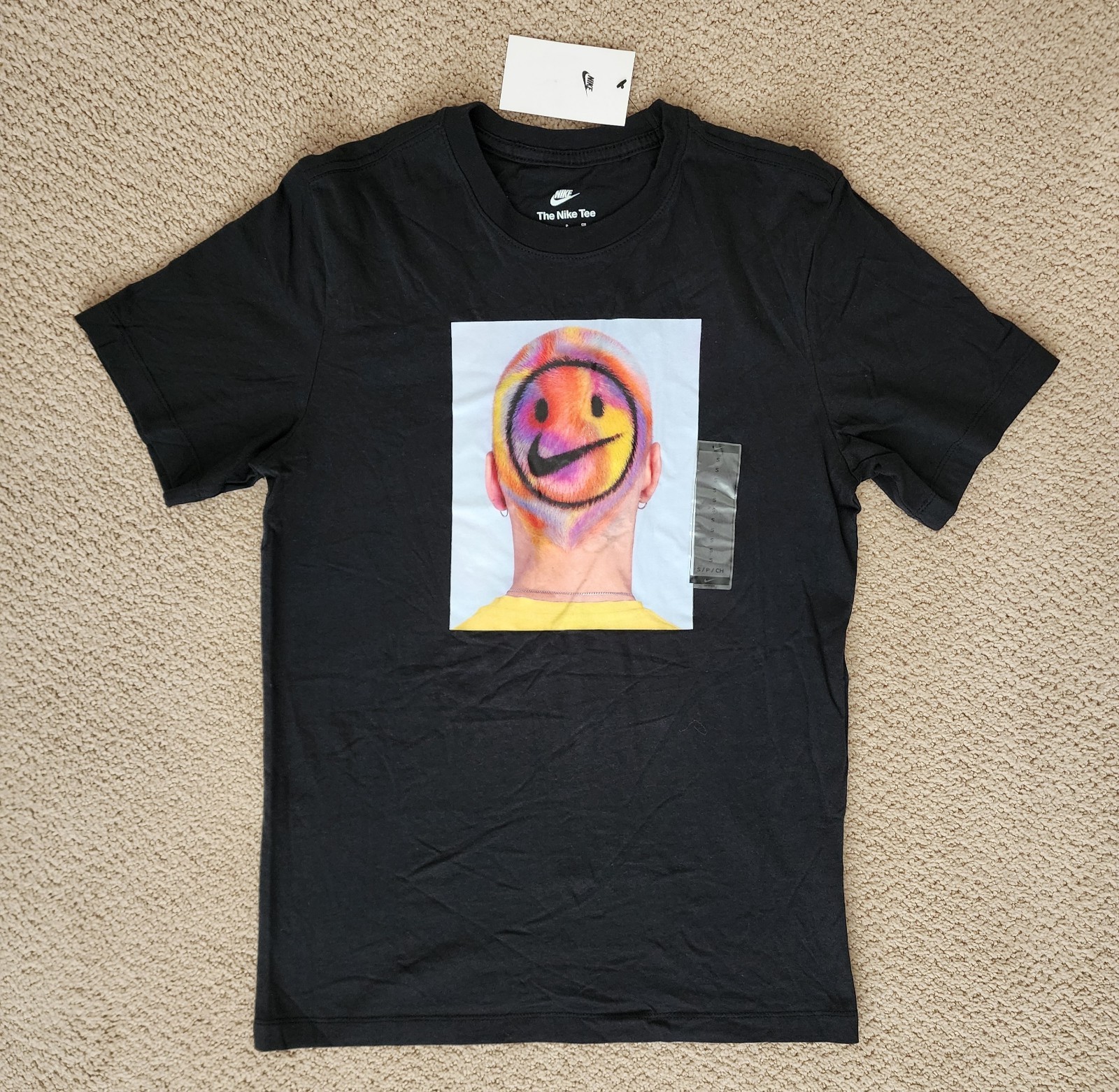 NEW Nike J. Balvin Have A Nice Day Black T-Shirt Men’s Size: Small DQ1080-010