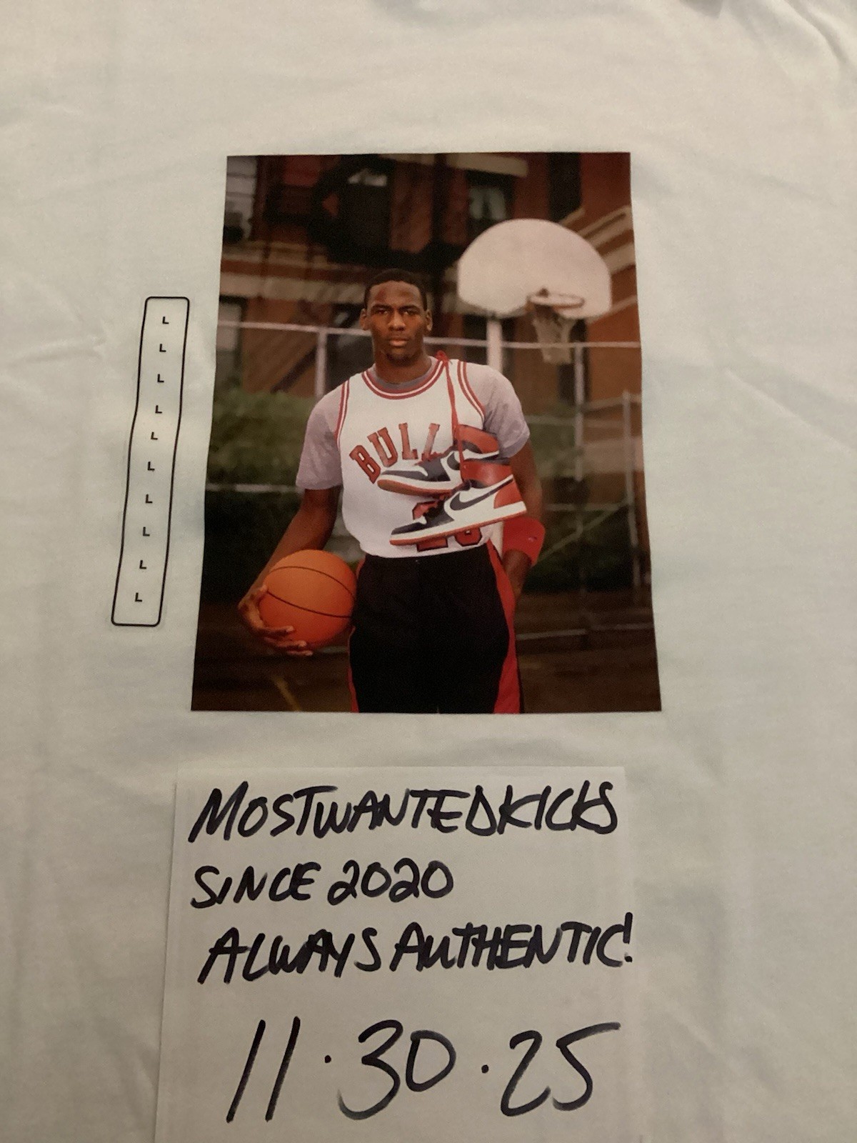 NWT Nike Air Jordan 1985 Photo White T-Shirt Men’s Sz L FREE SHIPPING!! gallery