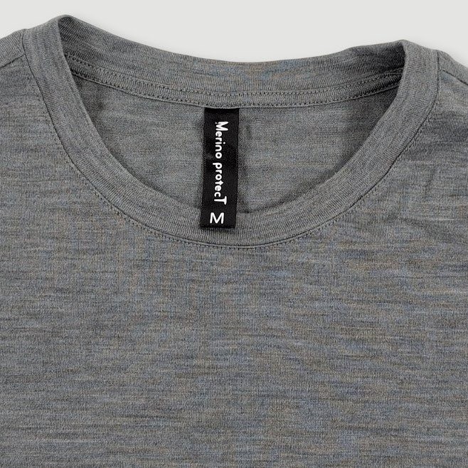 Merino protecT Wool Base Layer T Shirt Mens Medium Gray Casual Lightweight gallery