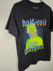 Juice Wrld Half Evil Death Race T-Shirt Mens Size Medium Retro Rap Hip-Hop Tee