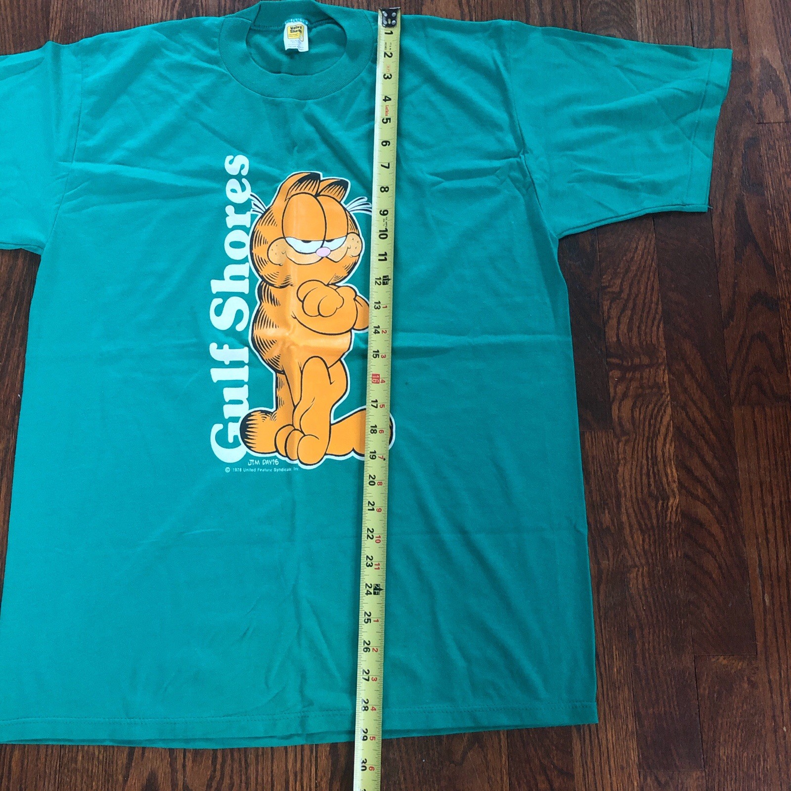 Vintage 1978 Garfield x Gulf Shore Velva Sheen X Large Vacation Souvenir gallery