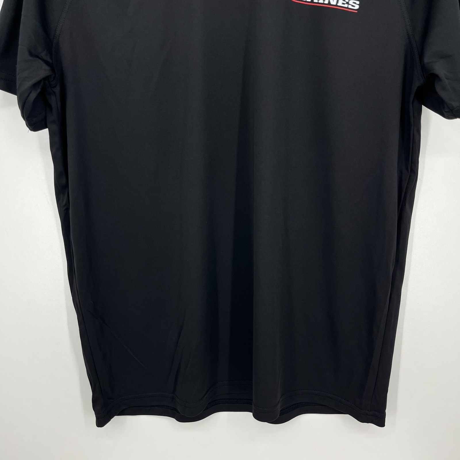 USMC Marines Short Sleeve T-Shirt Men's Size M Black Moisture Wicking USA NWOT gallery
