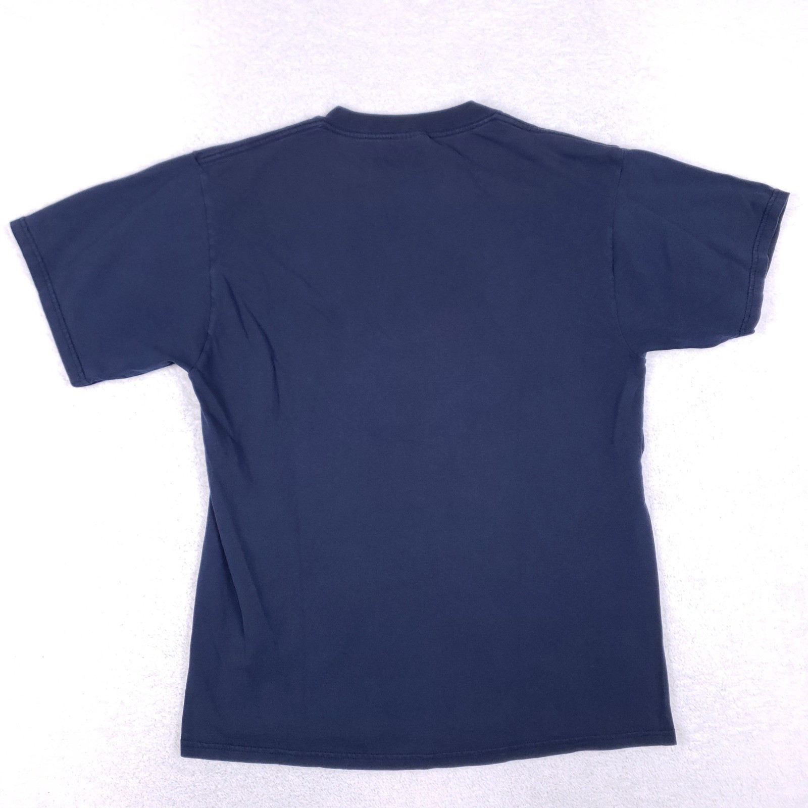 Vintage Tultex Duh Graphic T-Shirt Mens Large Navy Blue Cotton Short Sleeve Tee gallery
