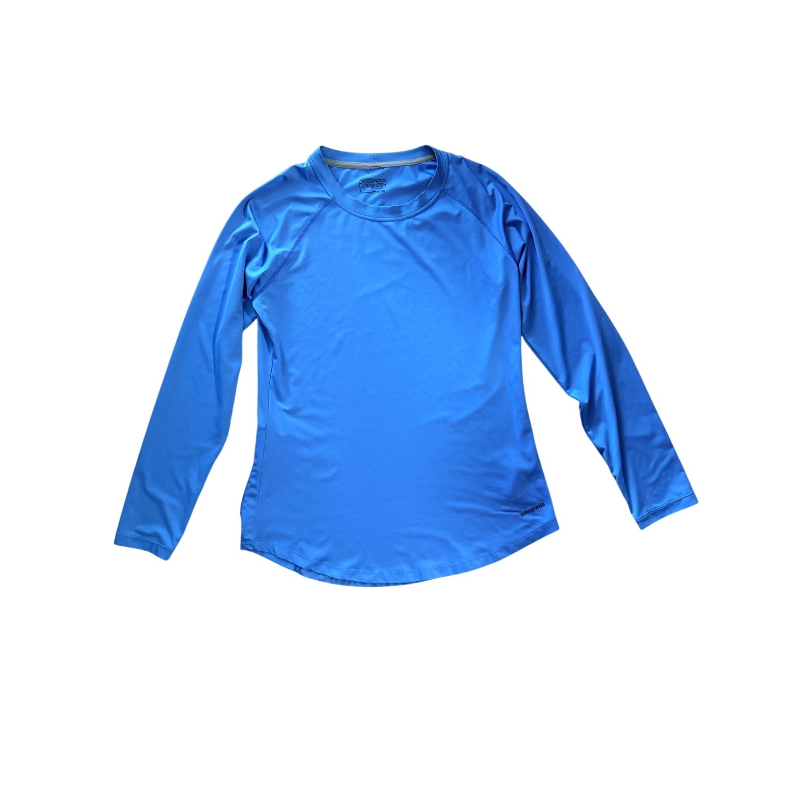 Patagonia Men's Long Sleeve Blue Spandex Jersey Shirt Sz L gallery