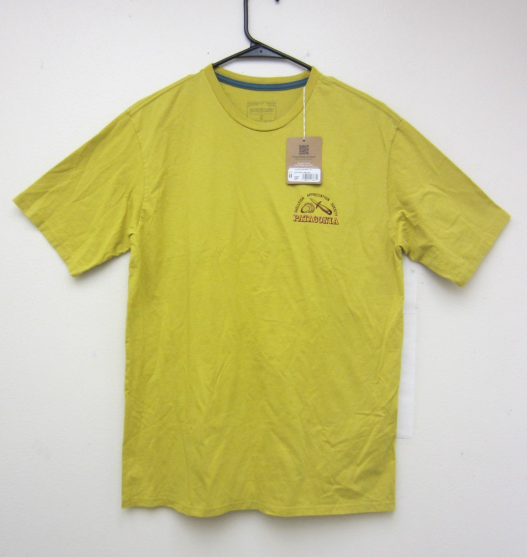 New $45 Patagonia 37801 Aquatic Action Organic T-shirt, Shellfish Society, S gallery