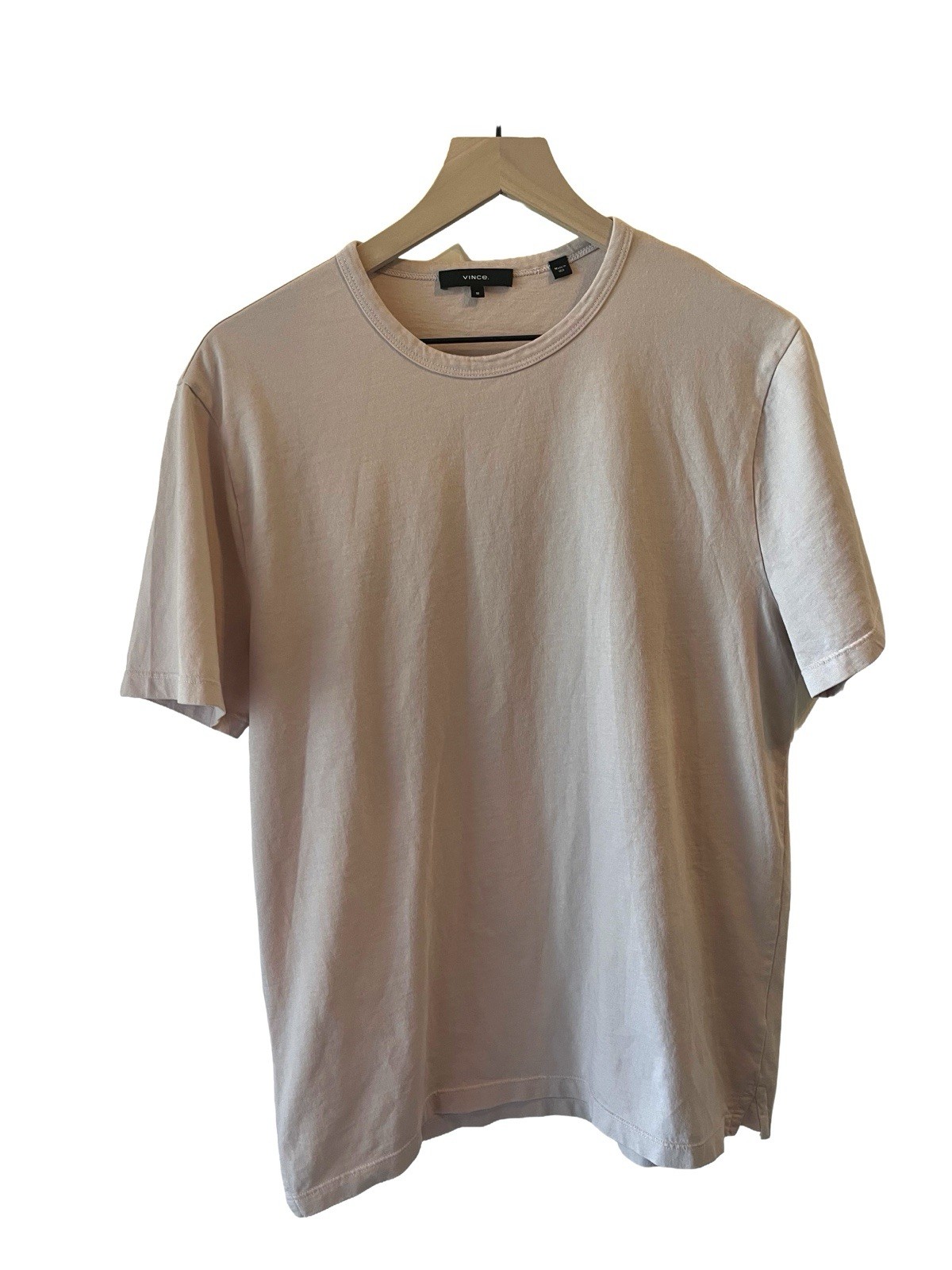 Vince Men’s Cotton T-Shirt Medium Warm Nude Made in USA gallery