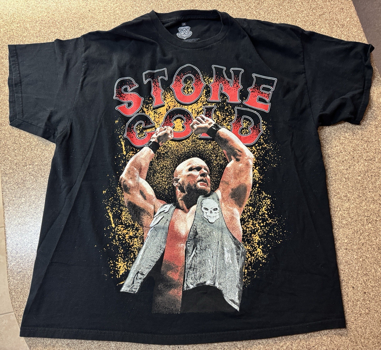 Stone Cold Steve Austin T-Shirt Size 2XL SCSA Texas Venom Double Sided