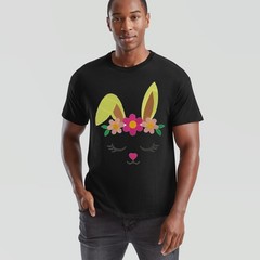 Cute Easter Bunny Face Unisex Tshirt Spring Holiday Apparel