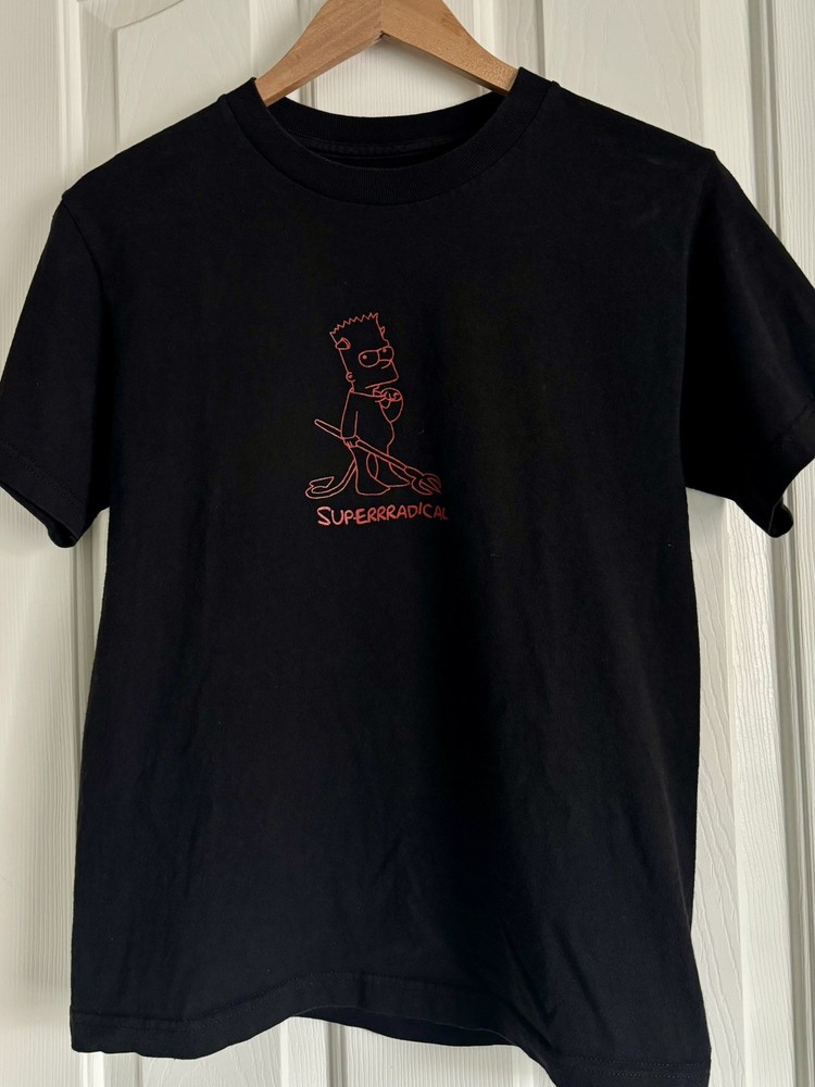 Superrradical x Lil peep Bart Simpson tee size S