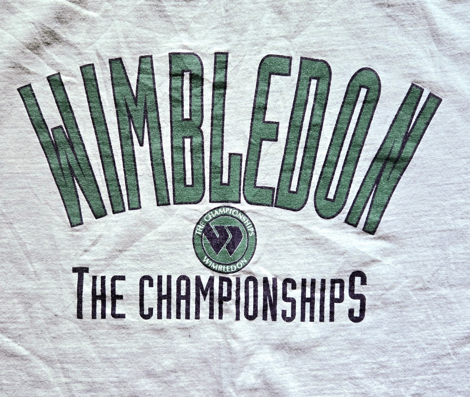 Vintage 90s Wimbledon Tennis Championships T-Shirt Made In USA Unmarked L gallery