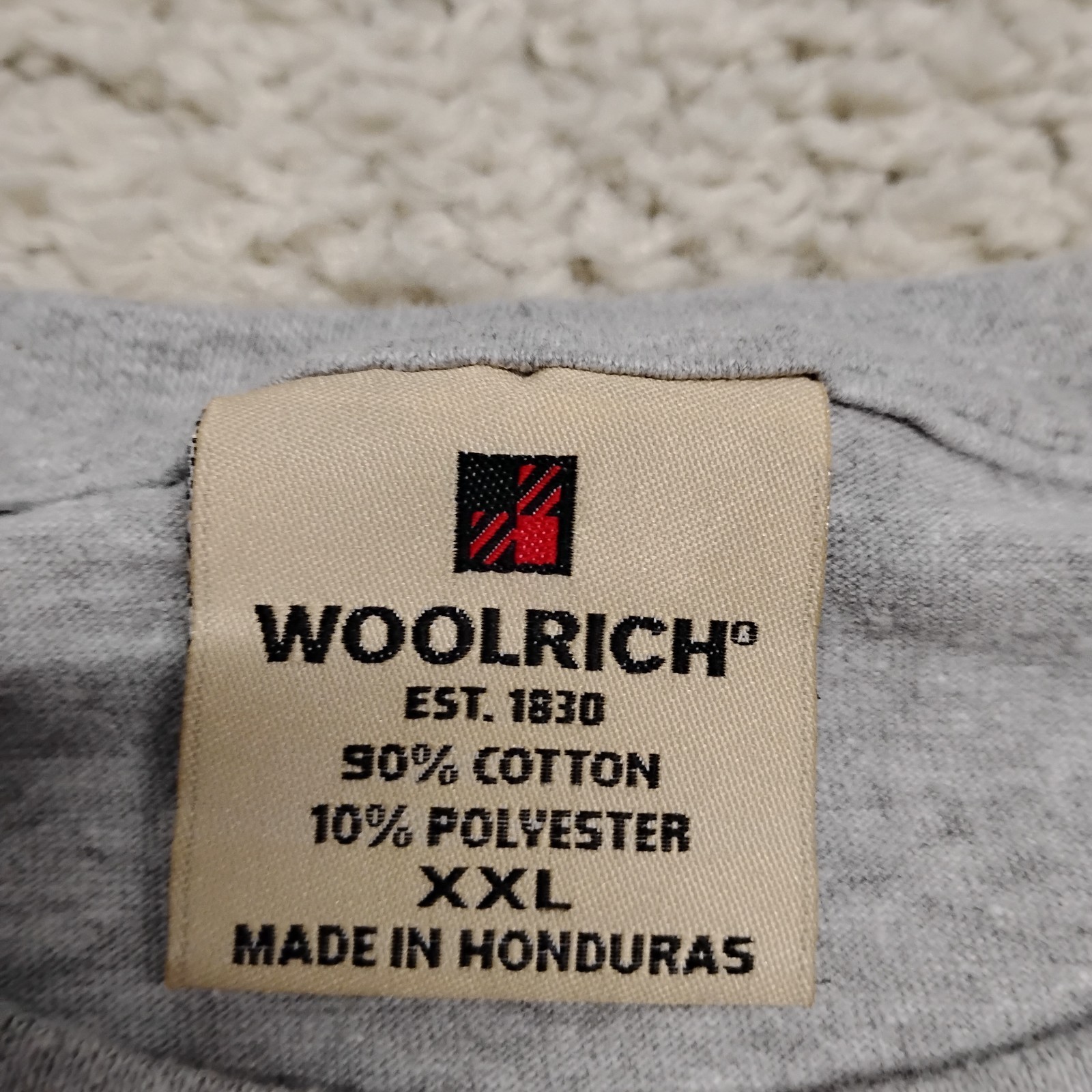 Vintage Woolrich Shirt Mens 2XL Gray Hiking Camping Fish Wilderness Nature 90s gallery