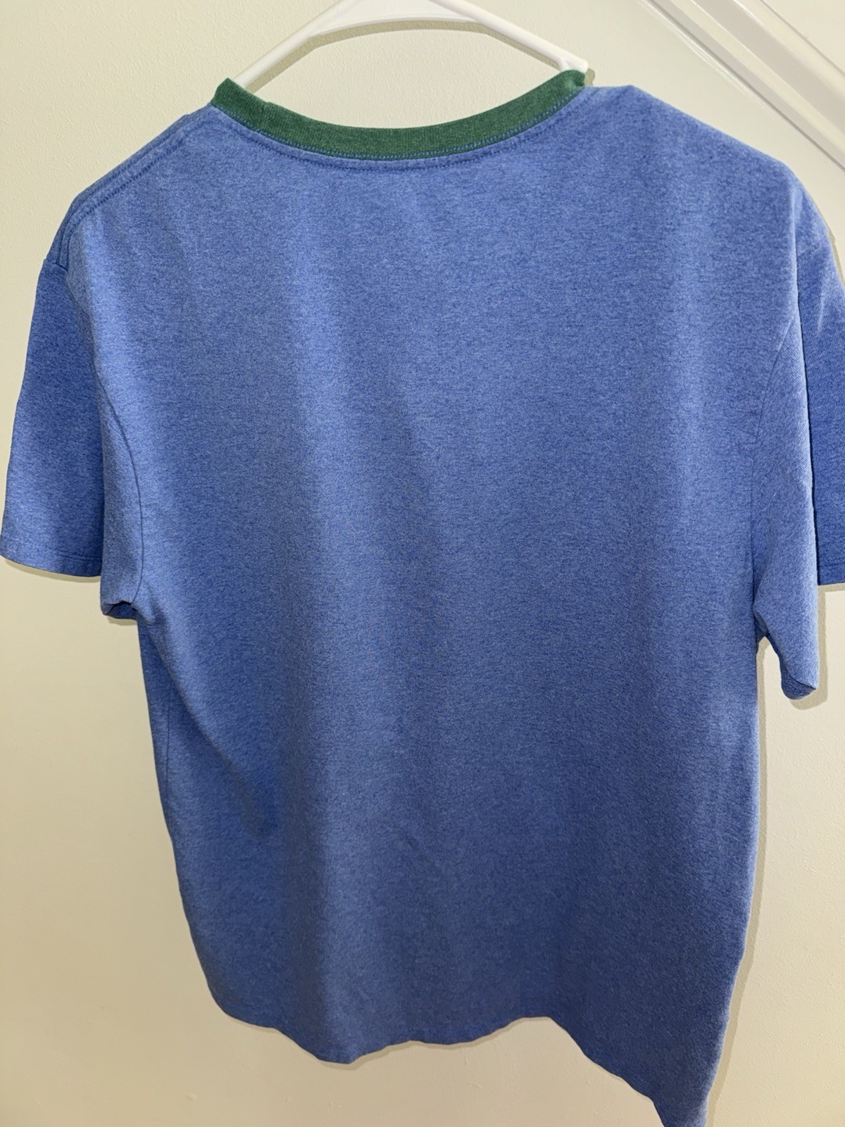 Patagonia Mens Shop Sticker Pocket Tee Shirt Medium Blue Crewneck Casual Outdoor gallery