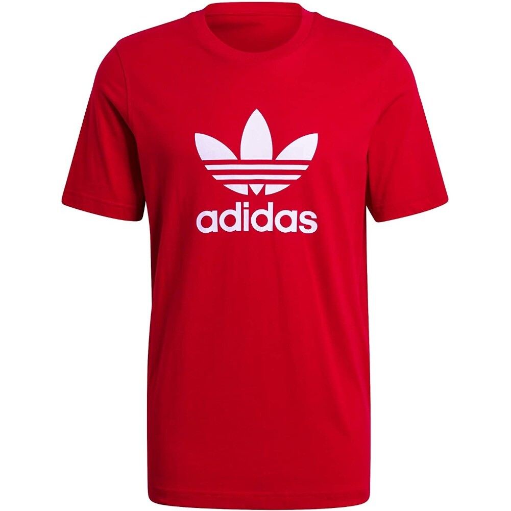 Adidas Men's T-Shirt Trefoil Logo Design Graphic Classic Short Sleeve Shirt gallery