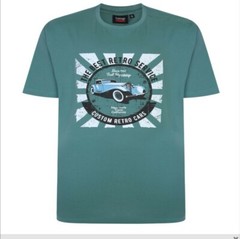 NEW IN ESPIONAGE SPRUCE GREEN RETRO CAR TEE SHIRT T357 2XL3XL 4XL5XL6XL7XL8XL