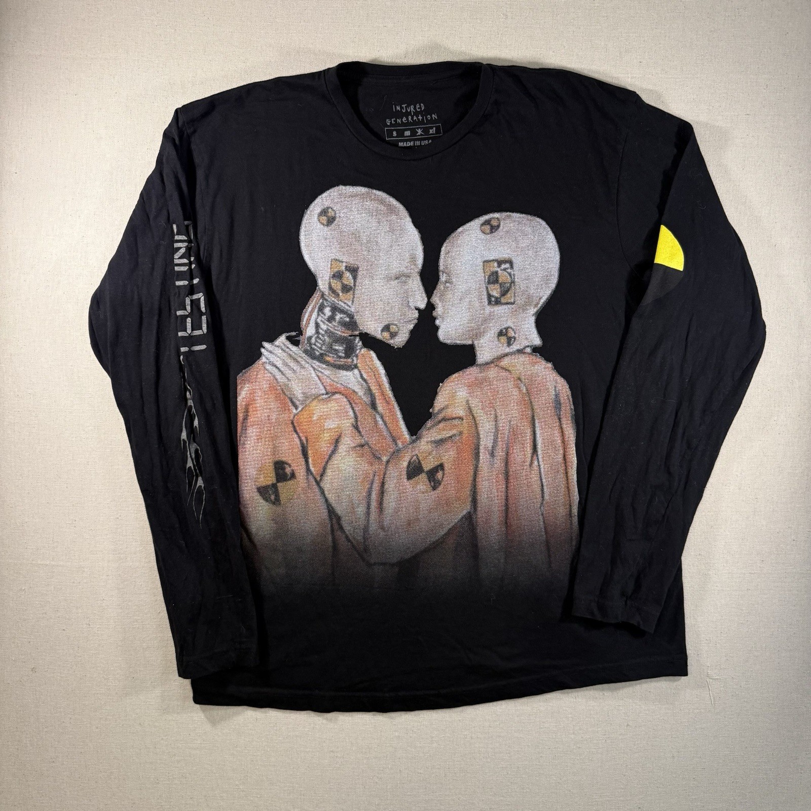 ASAP Rocky Injured Generation Tour Shirt Mens Sz L Double Sided Rap Music 2019