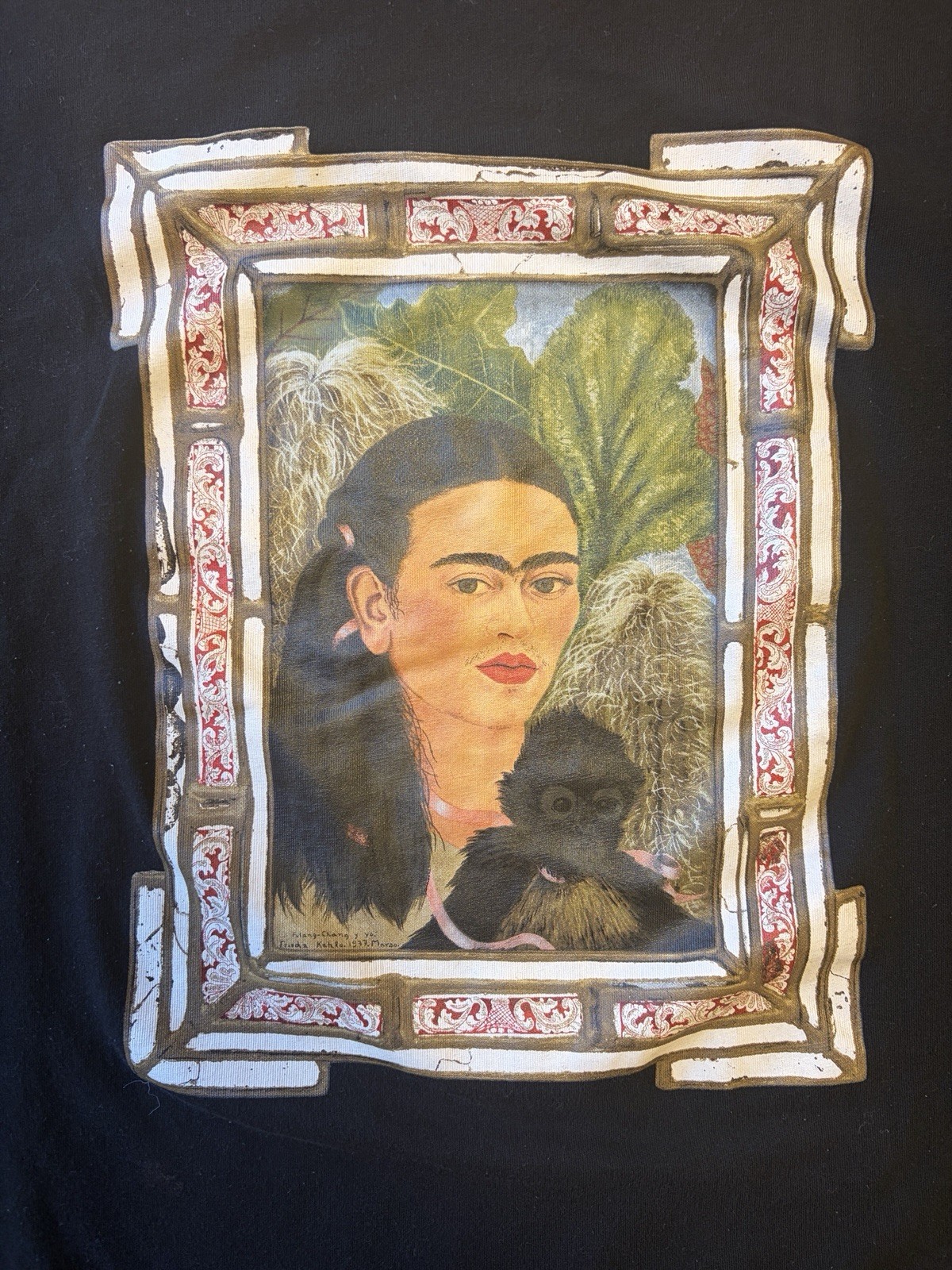 Uniqlo UT Frida Kahlo MoMA T Shirt Mens L Black Graphic Art Tee Modern Art gallery