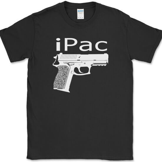 iPac T-Shirt Funny Open Carry Gun USA Patriot America Self Defense Tee