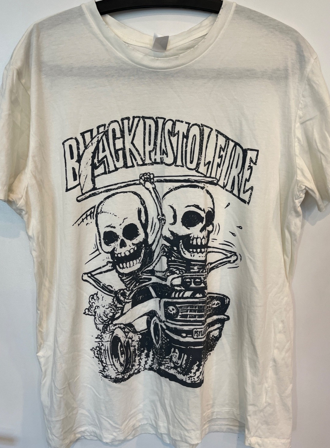 Black Pistol Fire Band Wicked Racer T-shirt – Large Ivory Alternative Brand