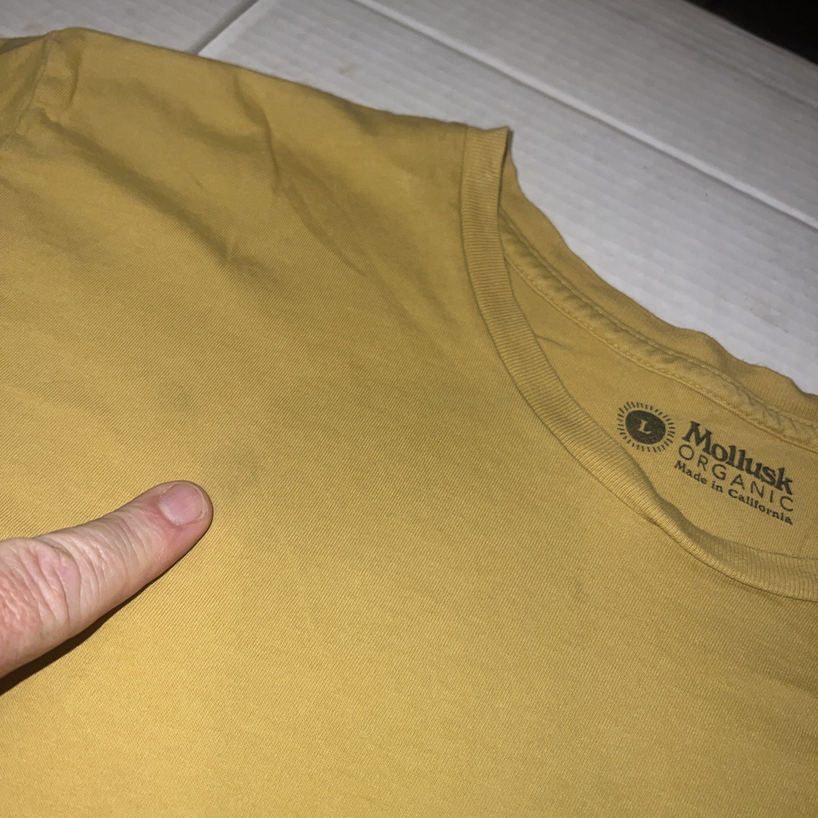 Mollusk California Surfboards Flower Leaves Branch Shirt Large Yellow Vintage gallery