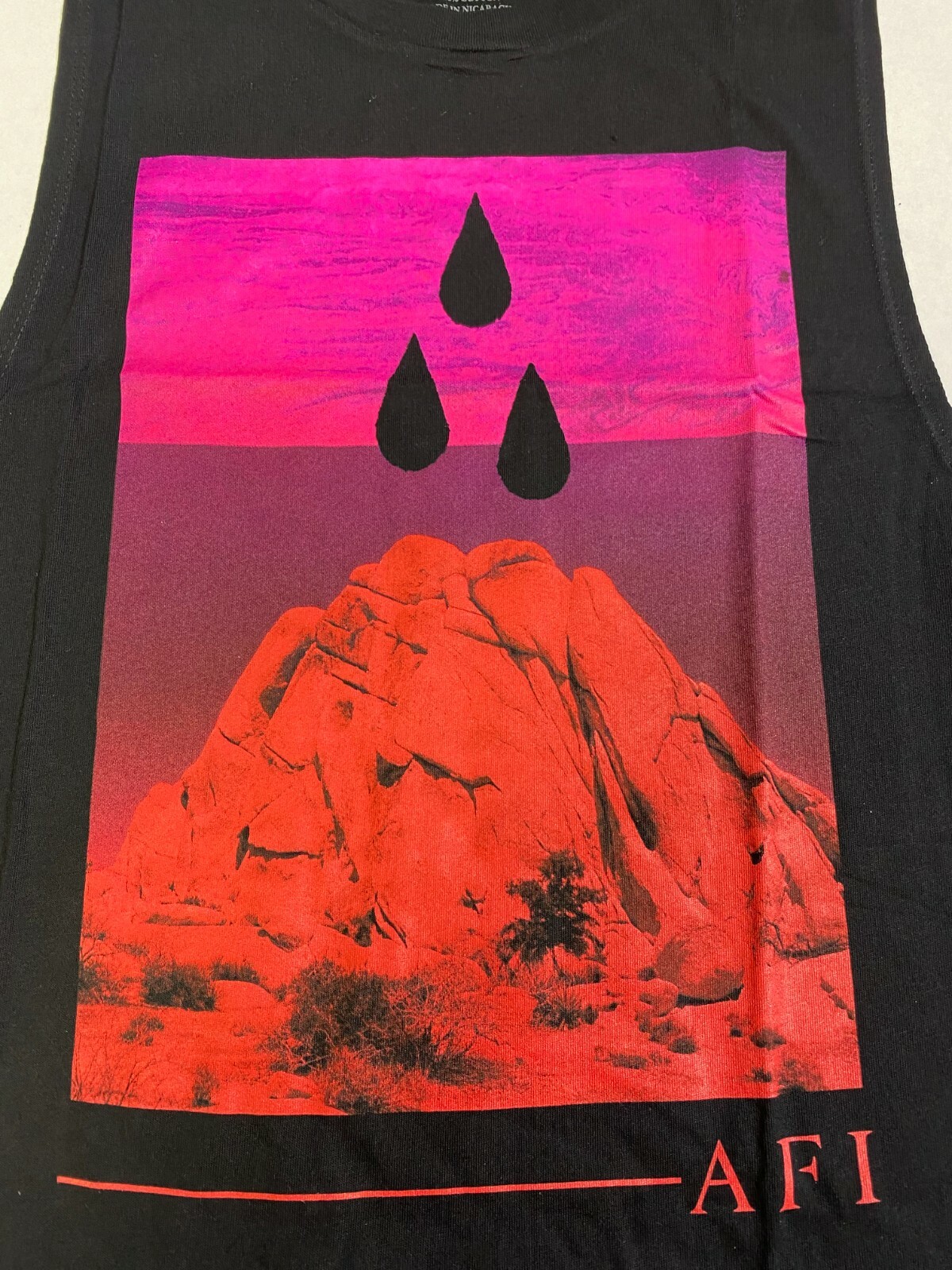 AFI BLOOD TRIANGLE Drop Muscle tank top OFFICIAL MERCHANDISE AFI BAND NEW!!! gallery