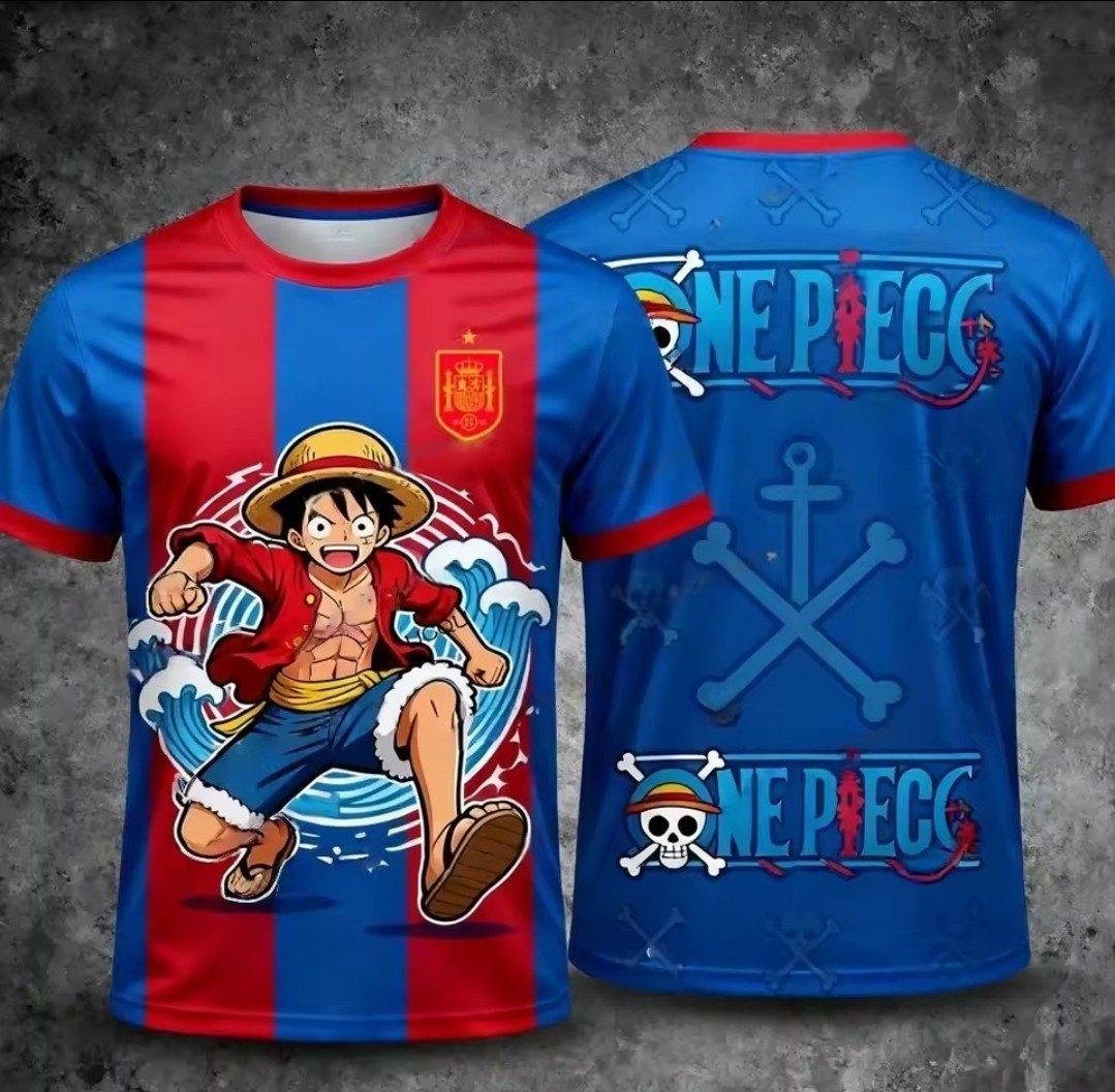Anime Jersey Sport Luffy Spaing Flag One Piece New Medium Size gallery