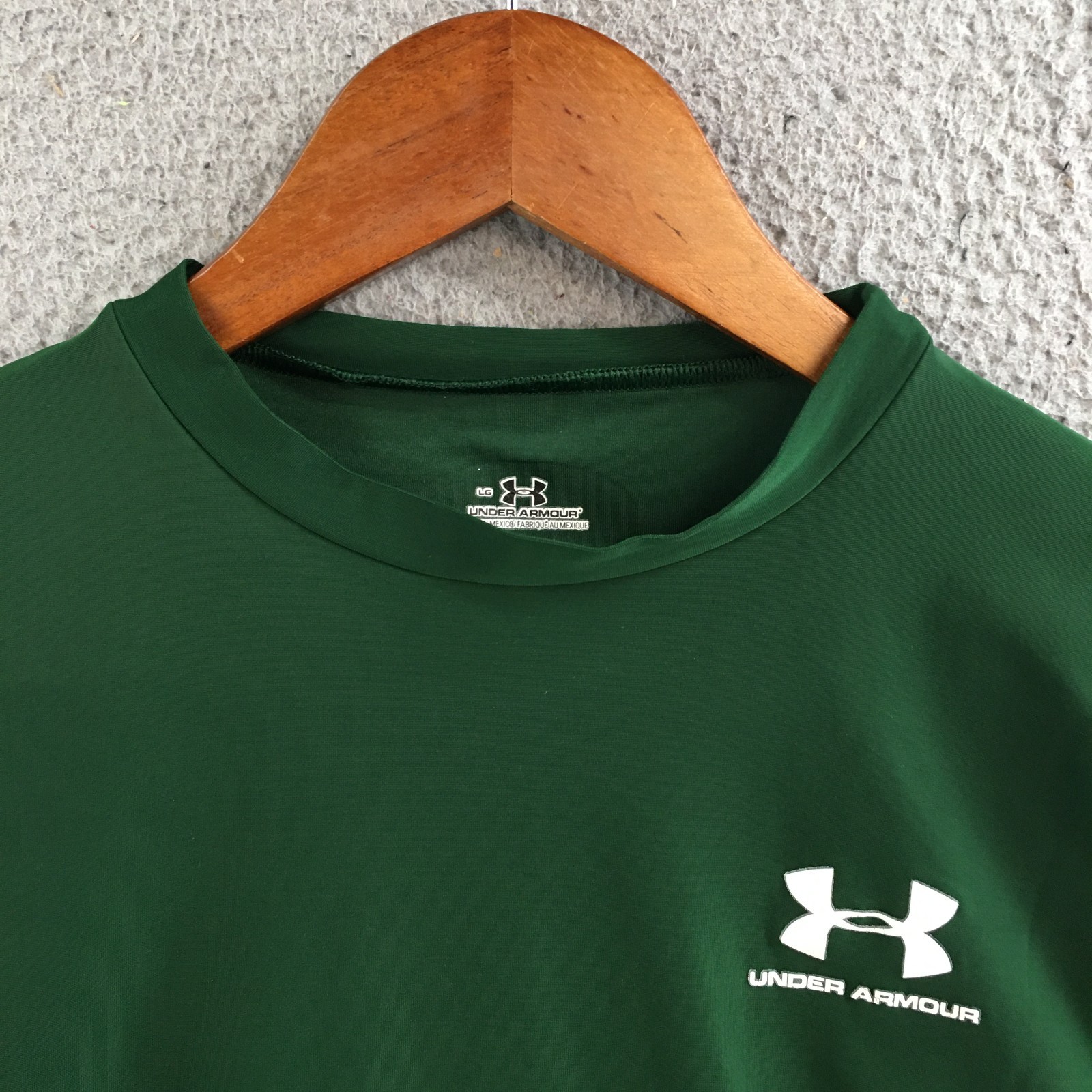 Under Armour Activewear Long Sleeve T-Shirt Mens Large Athletic Crew Neck Green gallery