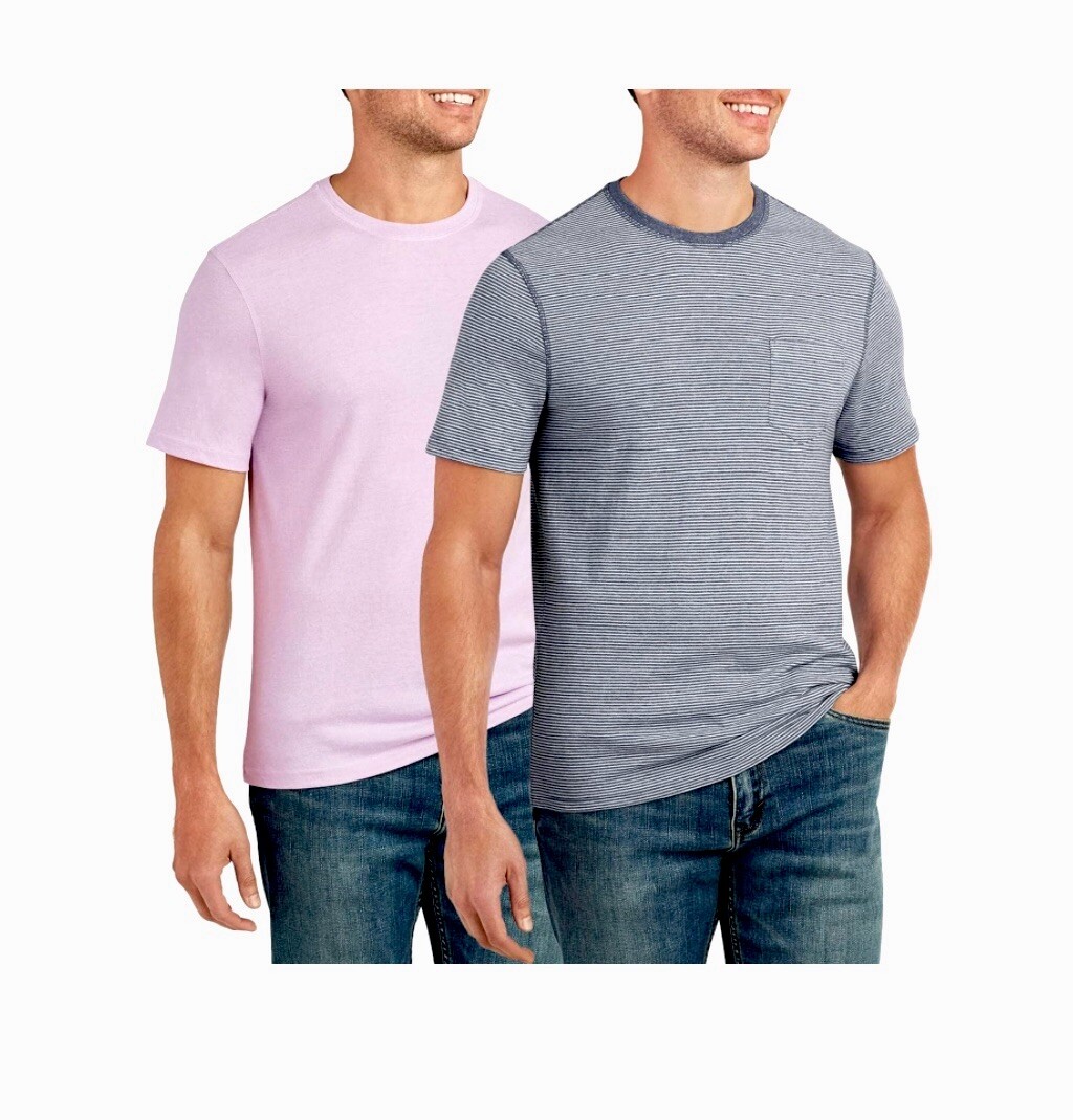 Member’s Mark Men’s 2-Pack Everyday Soft Wash Tee Relax Fit T-shirt Sz XL NWT