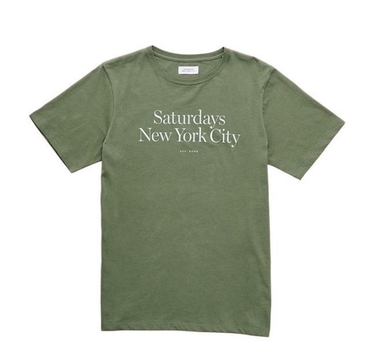 Brand New Saturdays NYC Miller Standard Tee – Short Sleeve – Sage – XL