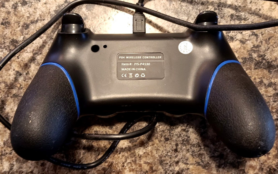 Wireless Controller for P-4 with Non-Slip Grip, 3.5mm Audio Jack and Thumb Caps