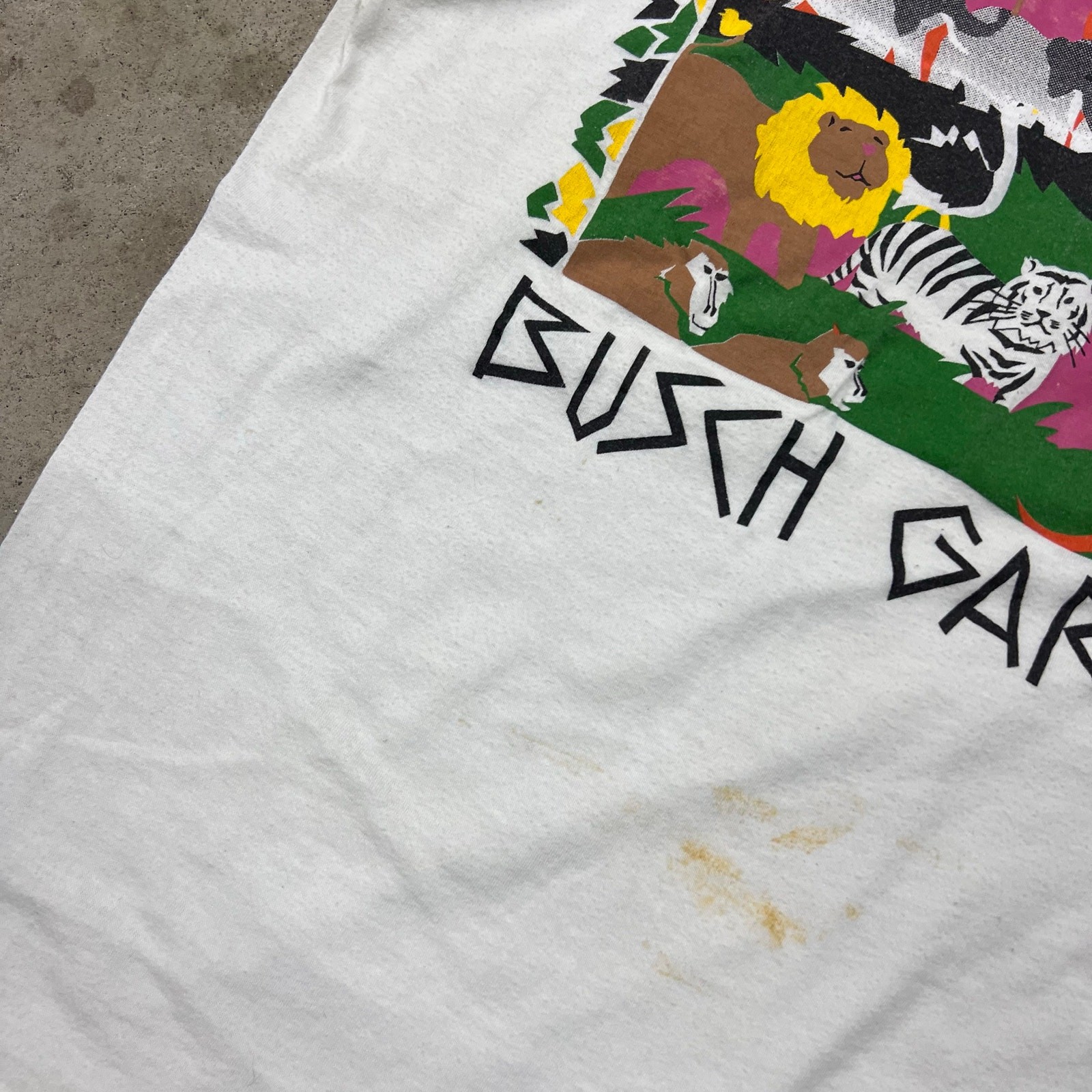 Vintage Extinction Is Forever Busch Garden Tiger Nature T Shirt Single Stitch M gallery