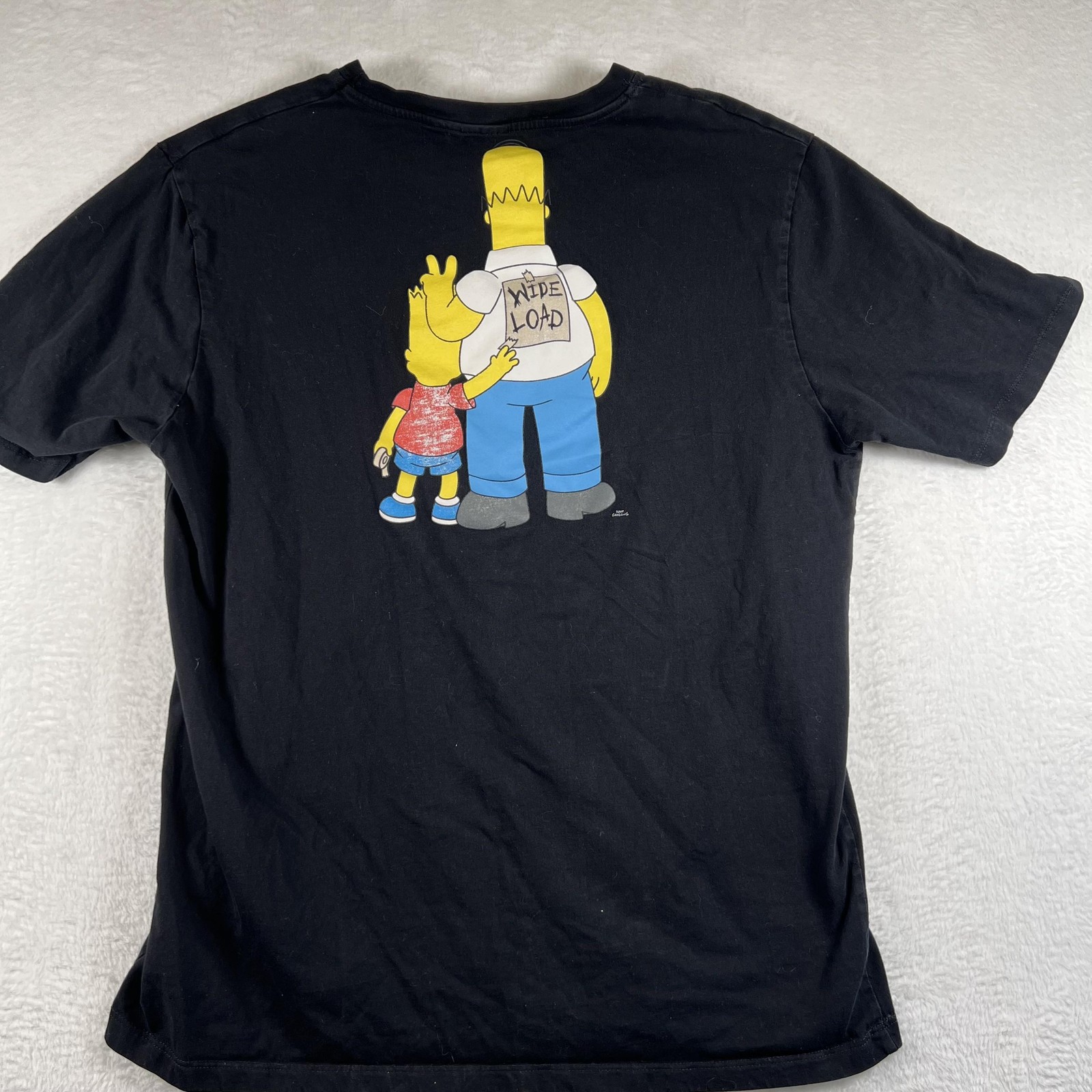 The Simpsons Shirt Mens Large Black Homer Bart Wide Load Graphic Cartoon Tee gallery