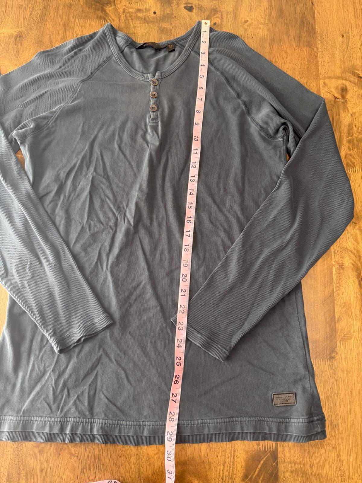 EUC Mens Outpost makers henley blue 100% cotton long sleeve size M gallery