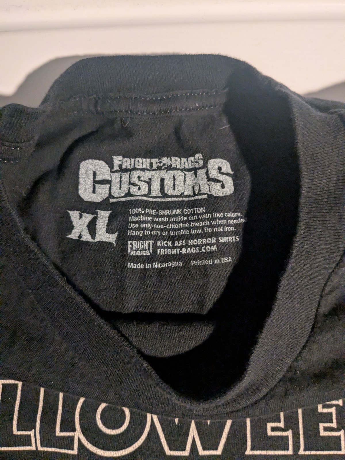 Halloween 4 horror movie T-shirt size XL fits like a Large Fright Rags customs gallery