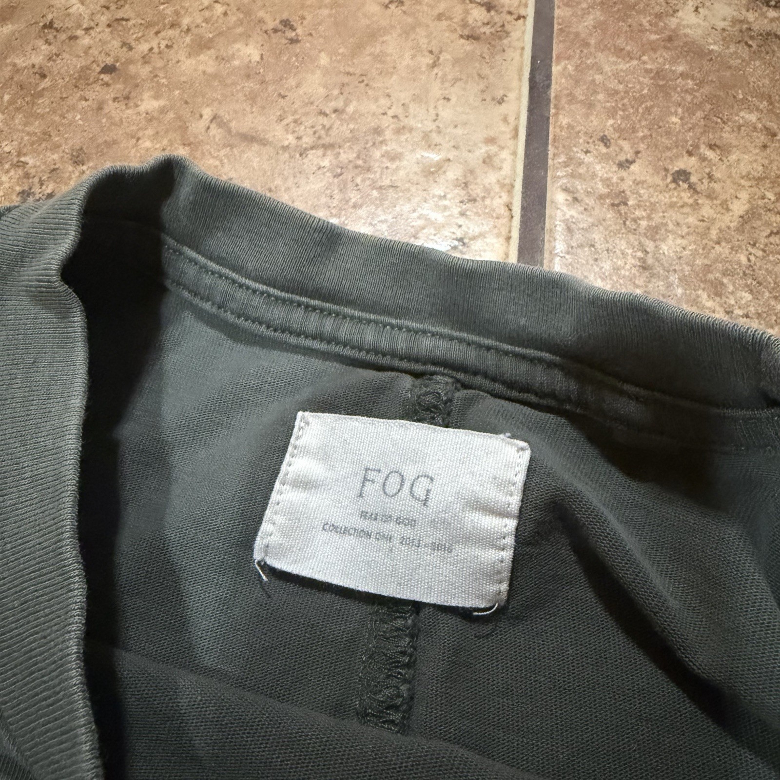 FOG Fear of God Collection One 2015-2016 Green Long Tee small Jerry Lorenzo gallery