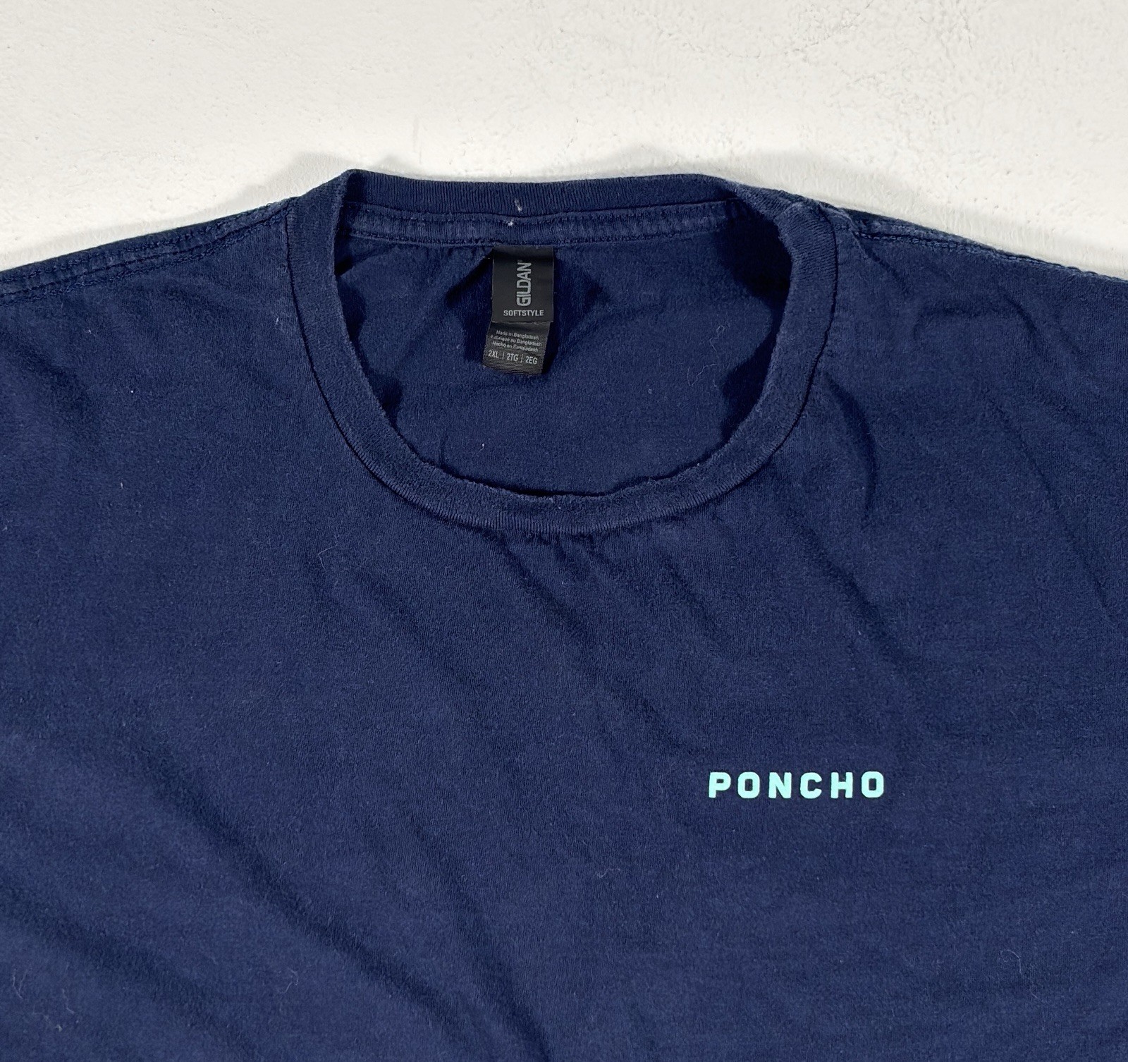 Poncho Outdoors T Shirt Mens 2XL Blue Short Sleeve Fishing Graphic Tee gallery