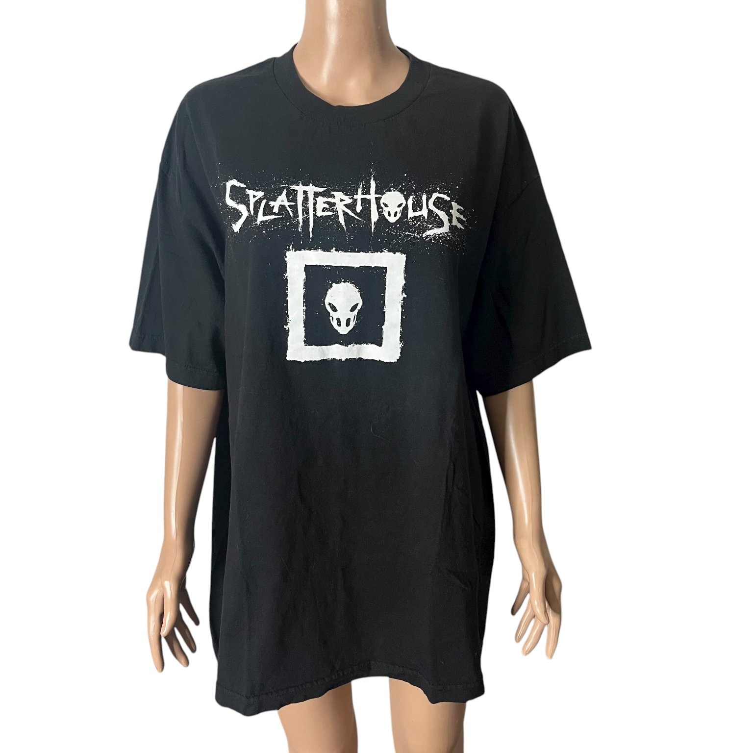 RARE Splatterhouse promo T-Shirt Black XL Cotton Graphic Print Video Game ps3