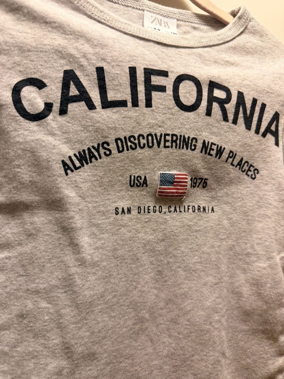 ZARA Kids California San Diego Long Sleeve Ribbed T-Shirt gallery