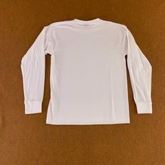 Gemrock Mens Size Medium White Cotton Long Sleeve Crew Neck T-Shirt New