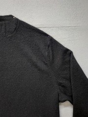 Metropolitan View Men Shirt M Black 100% Cashmere Henley Long Sleeve Relaxed Fit