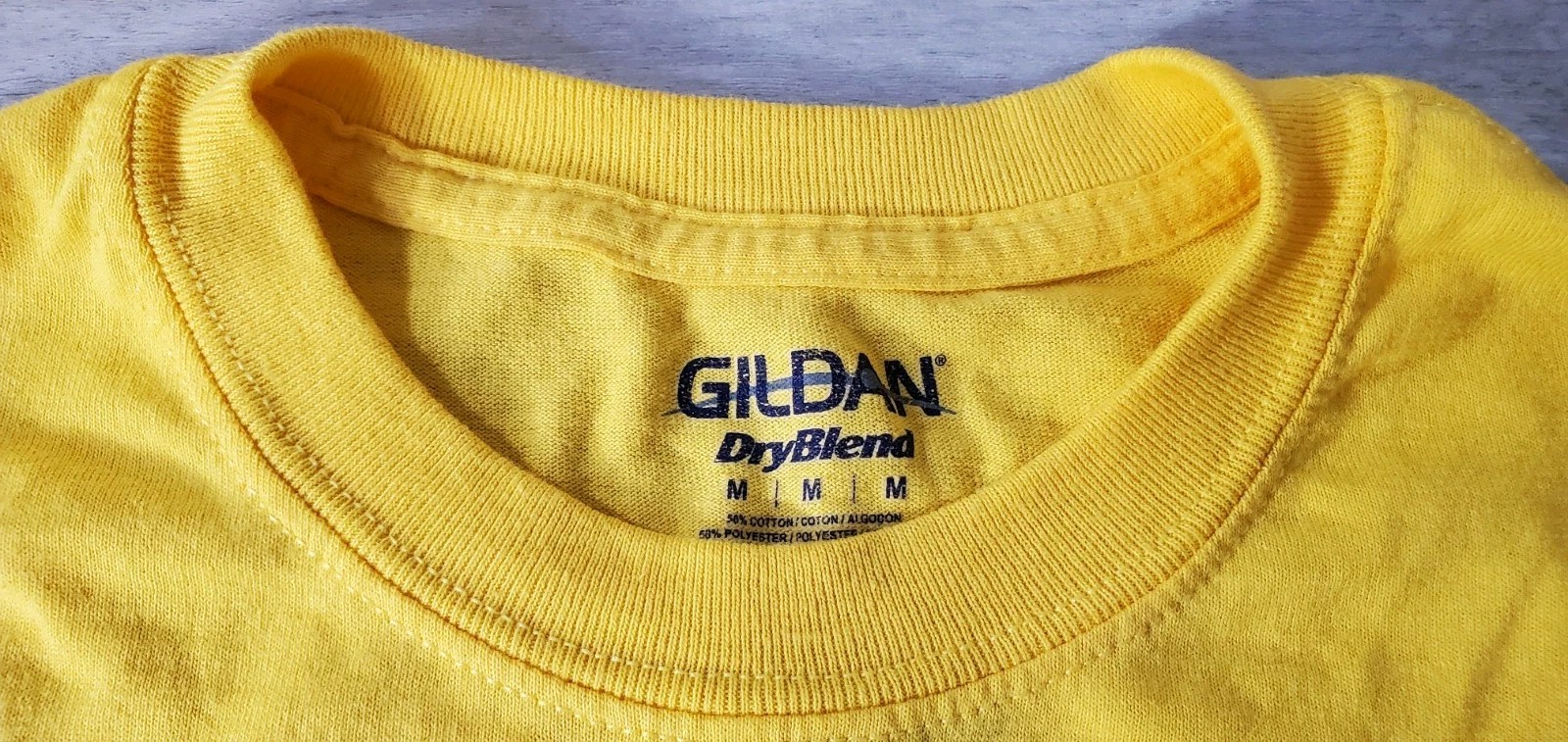 10 Count Yellow Gildan Dryblend T-Shirts. Med 50% Cotton/ Poly Several Available gallery