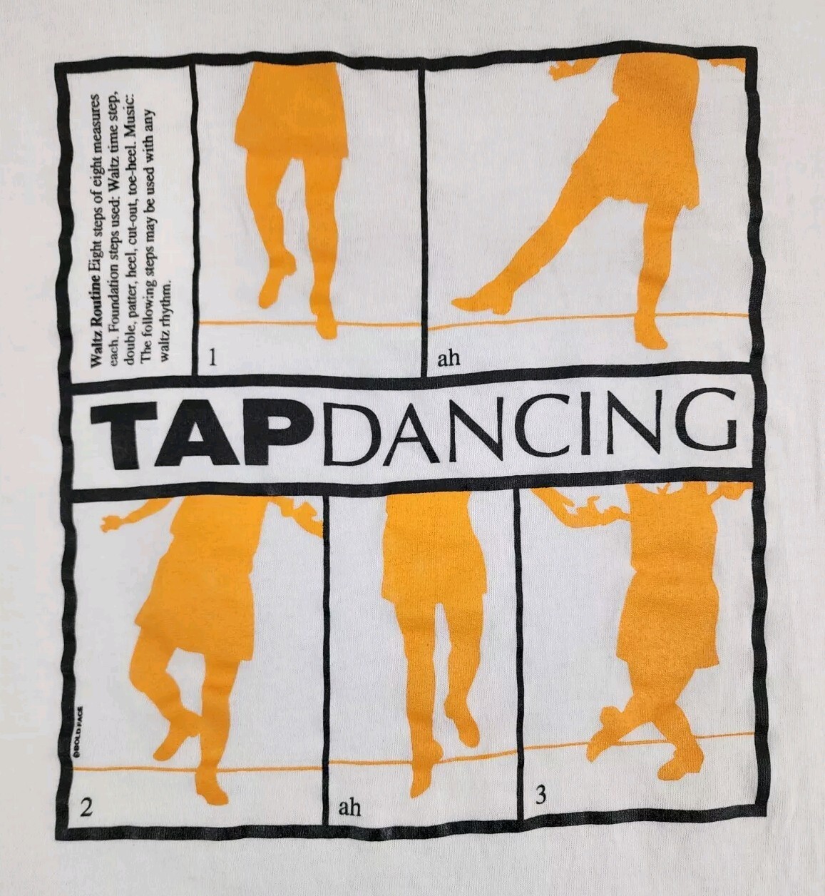 VINTAGE Tap Dancing Shirt Mens Medium Waltz Routine Step Single Stitch Adult A31 gallery