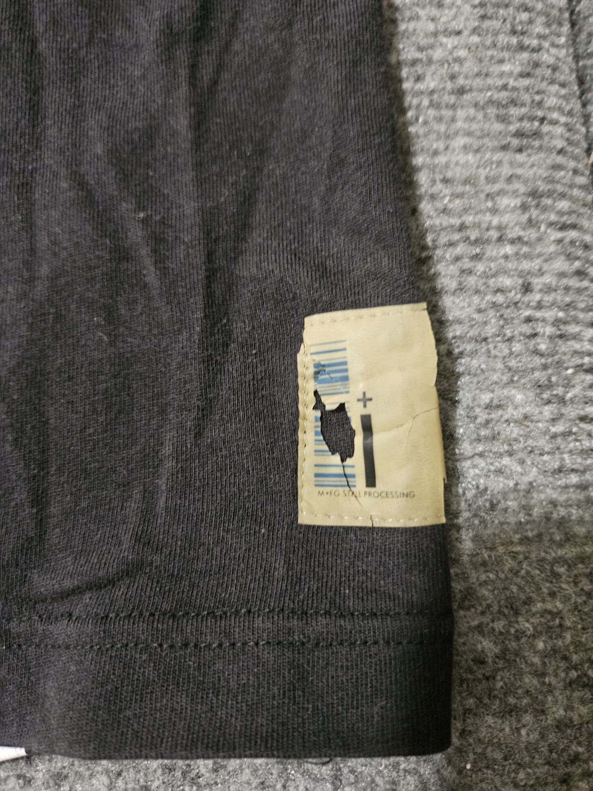 Y2K Blue Marithe Francois Girbaud Black T Shirt Size 2X gallery