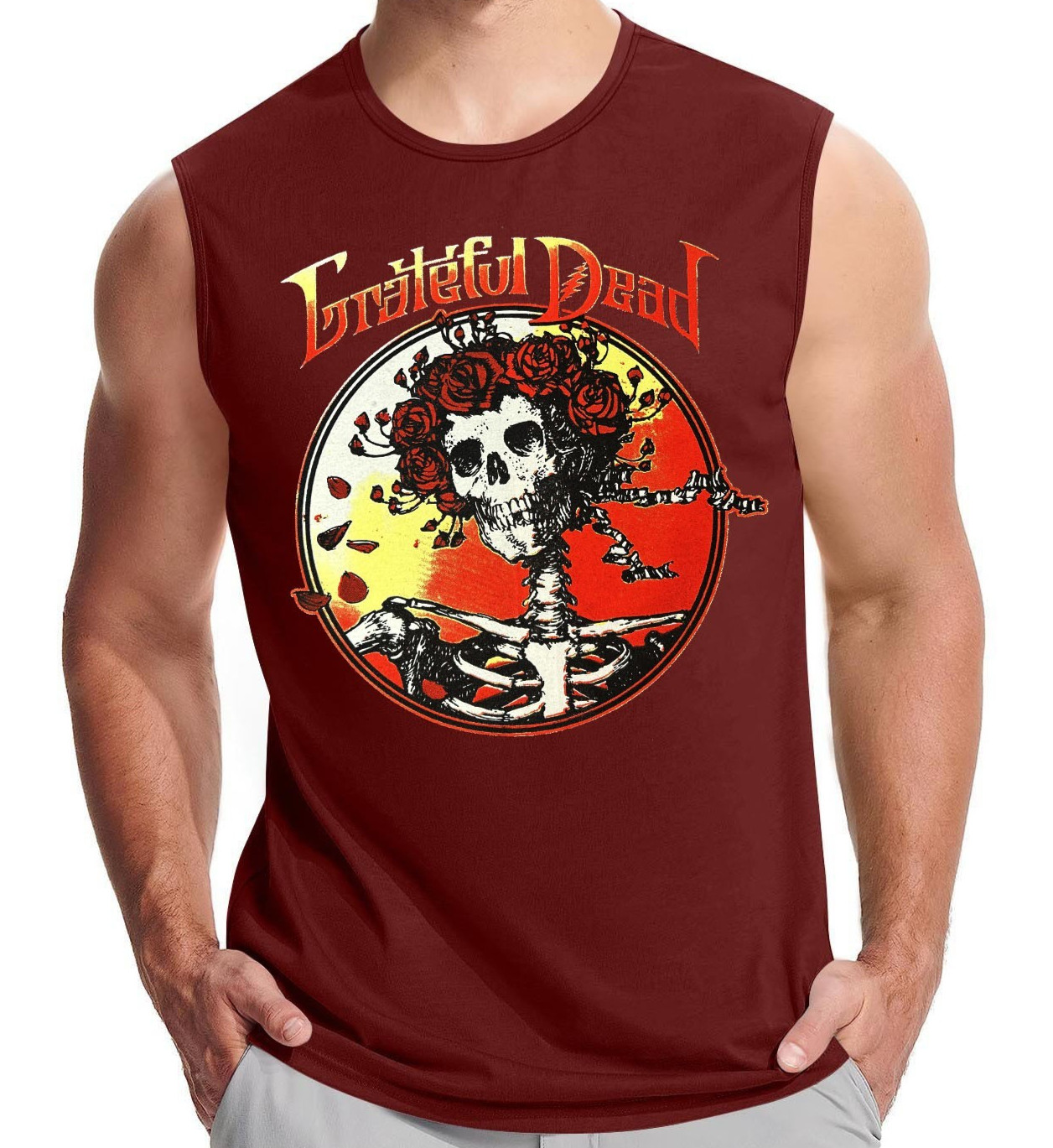 Grateful Dead Rock Band Men's Muscle Shirt (Multiple Colors) gallery