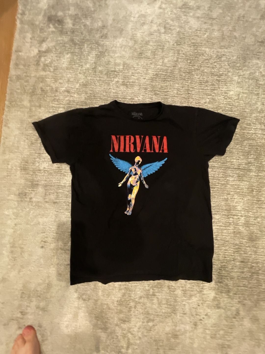 Nirvana In Utero Graphic Black Band T-Shirt Size Large gallery