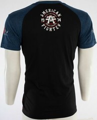 AMERICAN FIGHTER Bradley Black Blue Athletic Mens Crewneck T-shirt S-3XL NWT