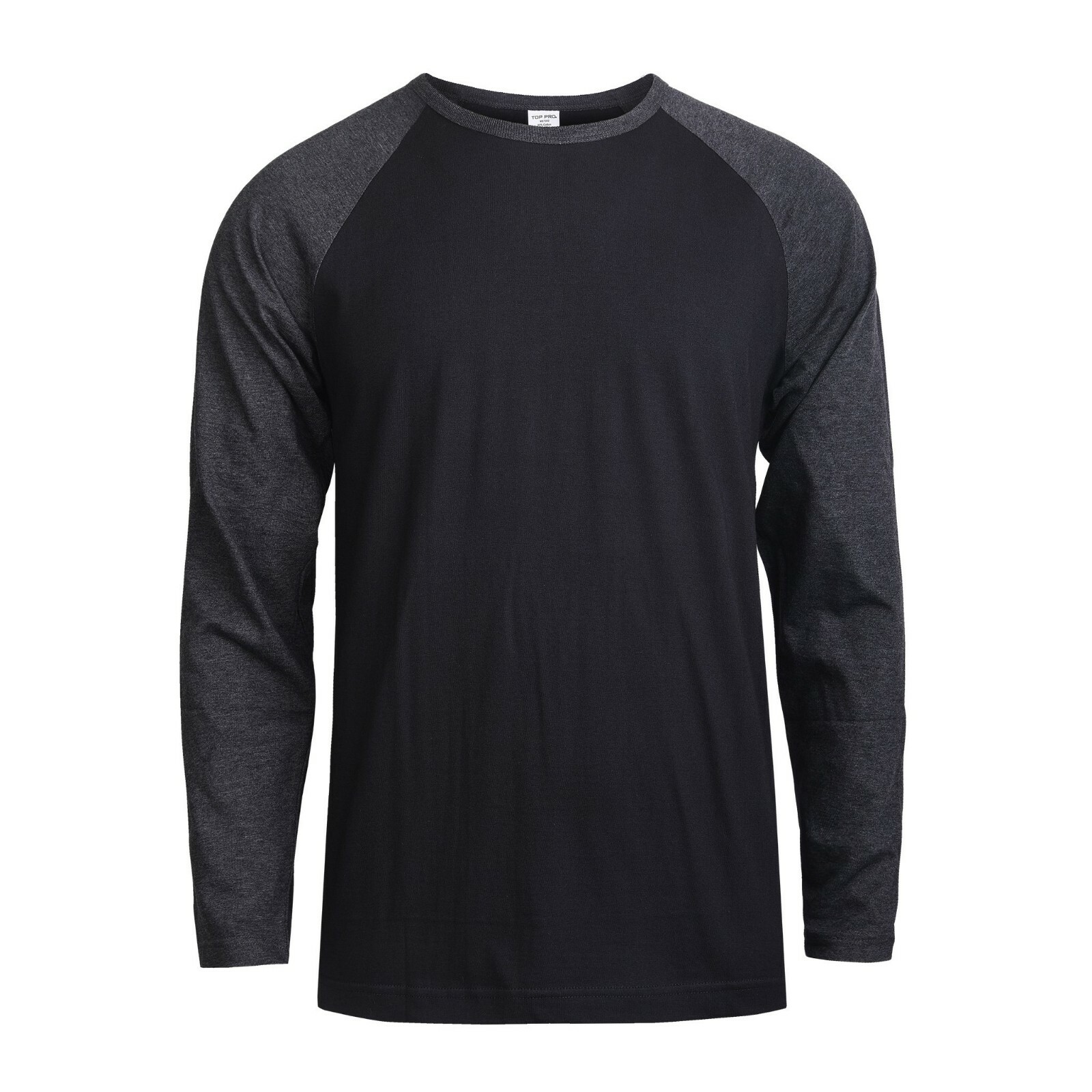 Men Baseball T-Shirt 100% Cotton Long Sleeve Soft Breathable Raglan Jersey S-3XL gallery