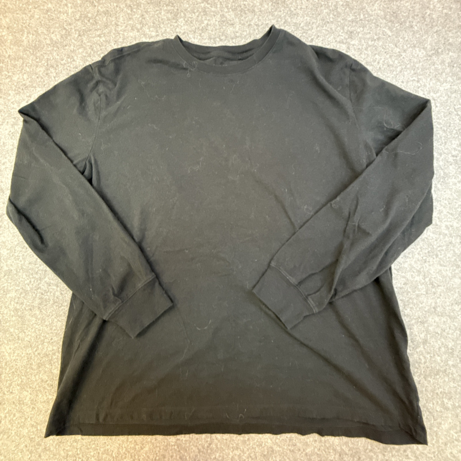 Sanoma Weekend Tee Mens Long Sleeve Pullover 100% Cotton Easy Care Black Size XL gallery