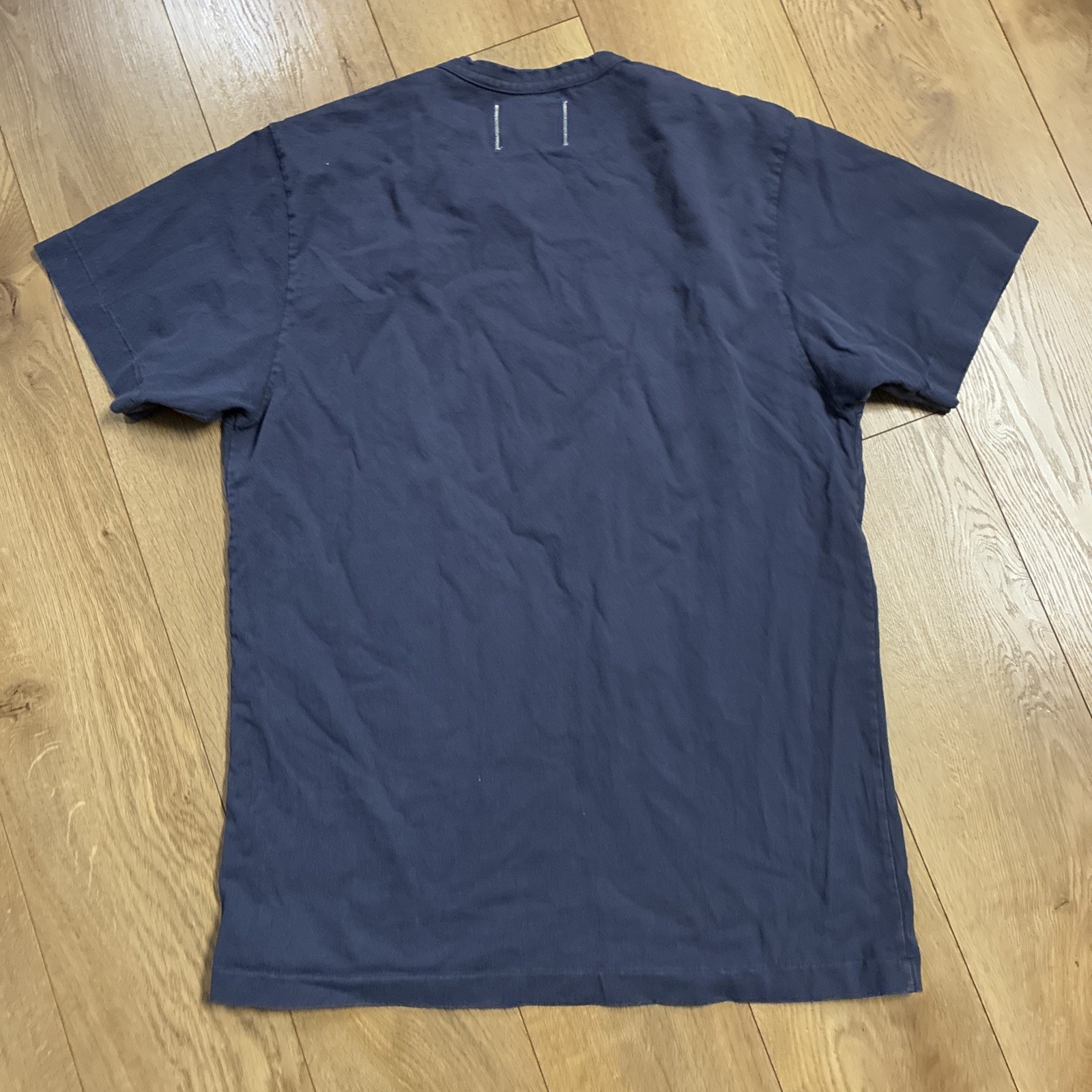 Dehen 1920 Heavy Duty Tee M T Shirt Made In USA Blue Fade Knitting Co Portland gallery