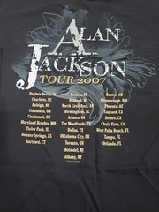 Alan Jackson Tour 2007 Men’s Size XL Black T-Shirt Country Music Concert Tee